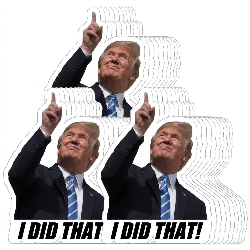 Trump I Did That Sticker