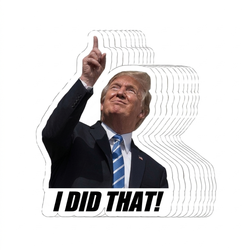 Trump I Did That Sticker