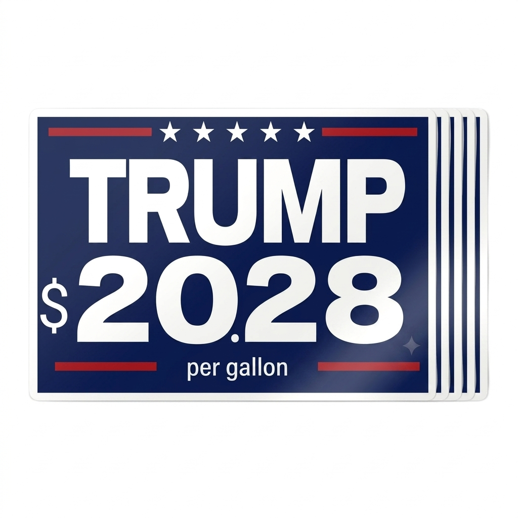 Trump $20.28 Per Gallon Sticker