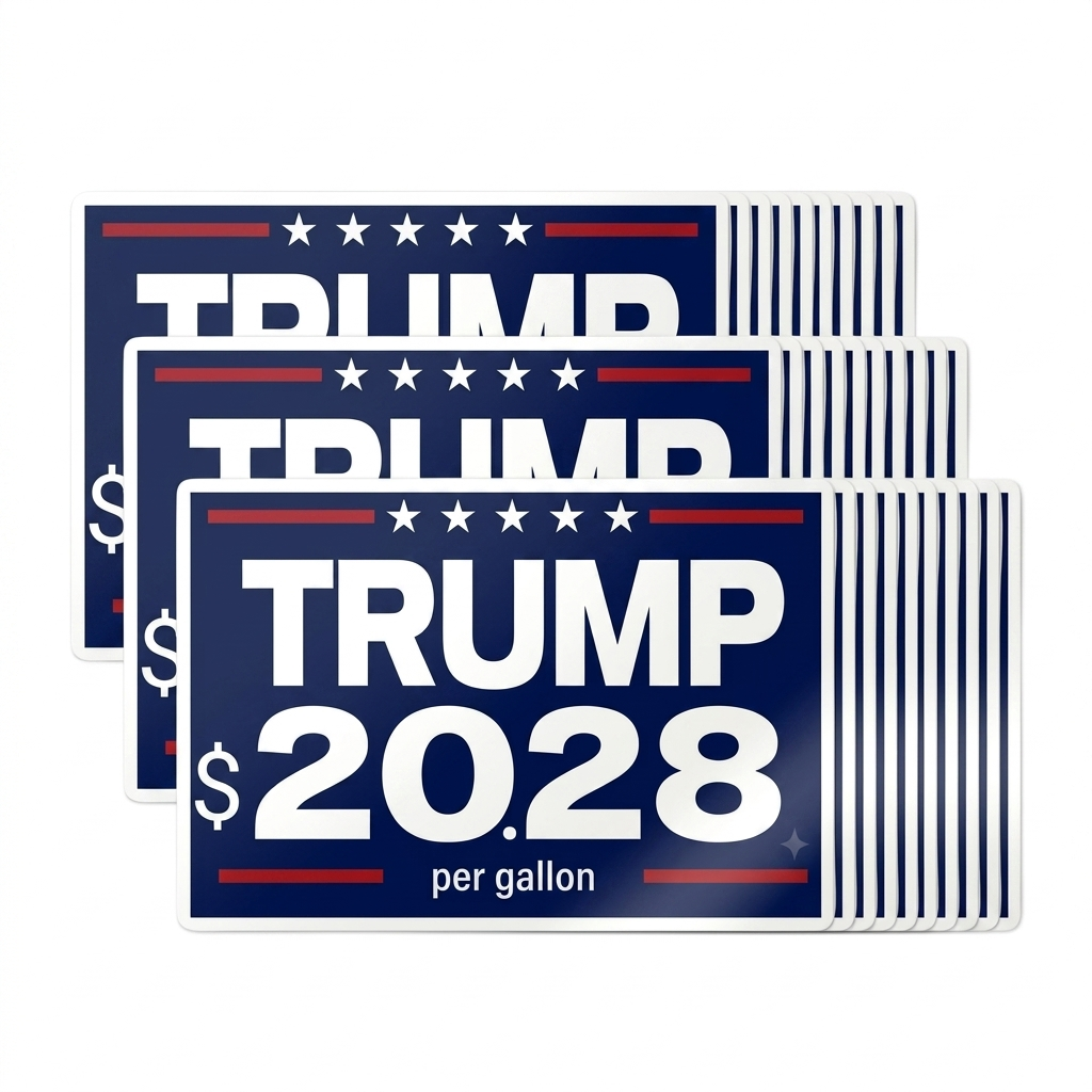 Trump $20.28 Per Gallon Sticker