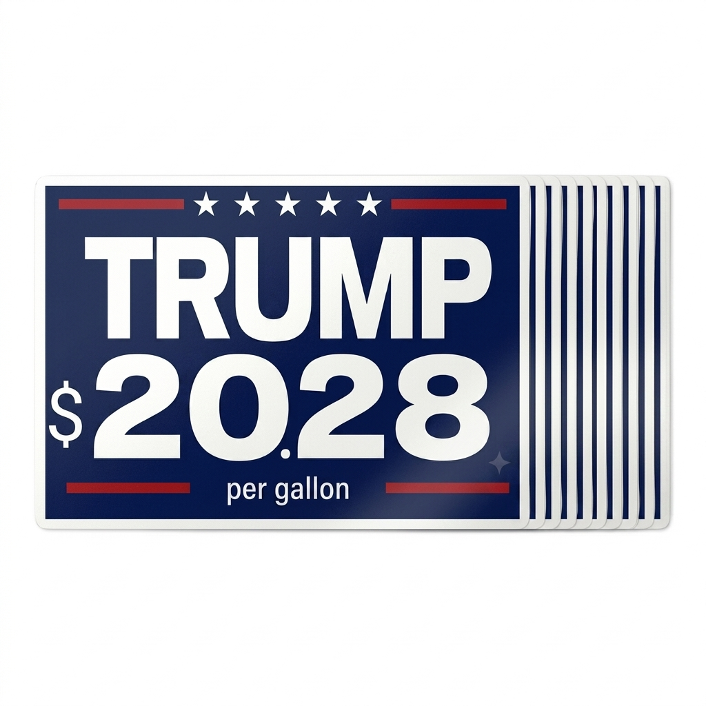 Trump $20.28 Per Gallon Sticker