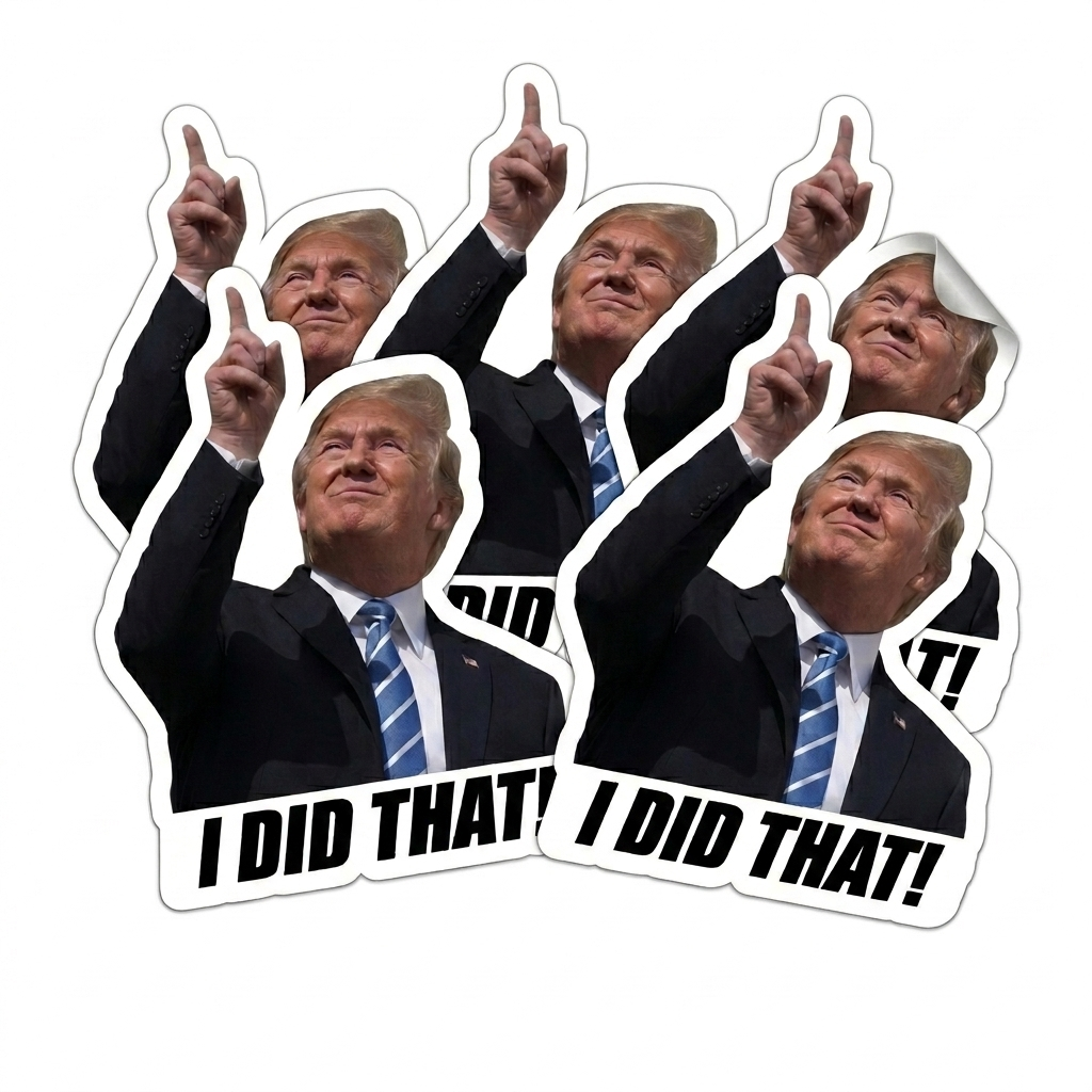 Trump I Did That Sticker