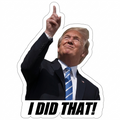 Trump I Did That Sticker