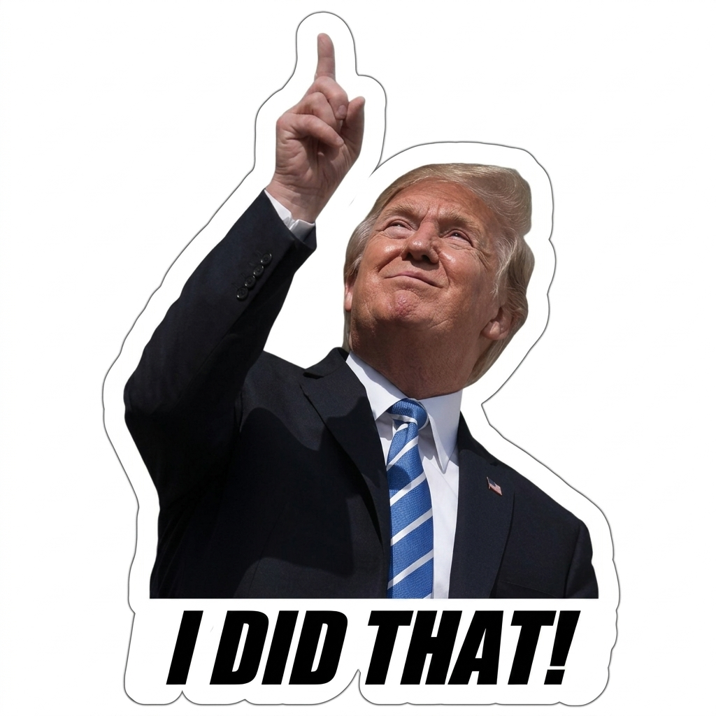 Trump I Did That Sticker