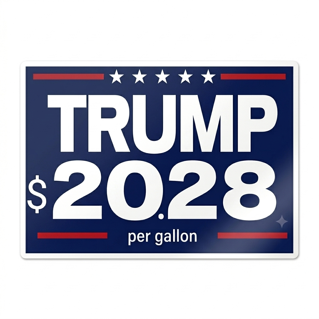 Trump $20.28 Per Gallon Sticker